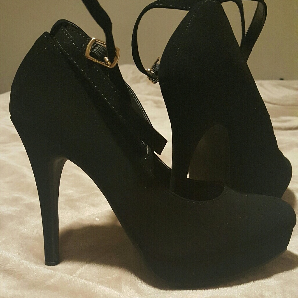 Black high heels